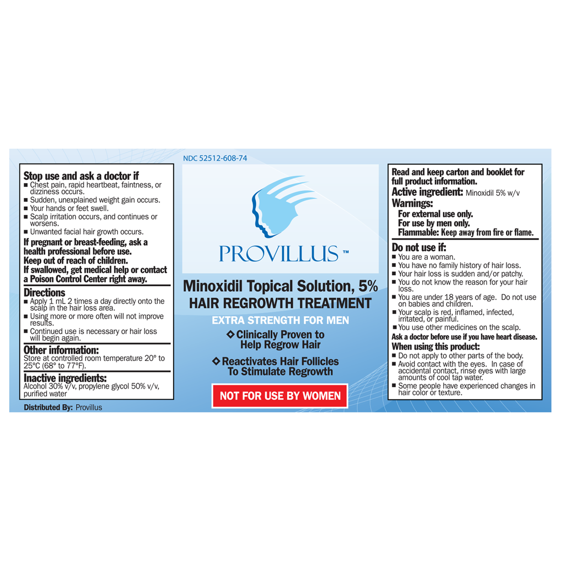 Provillus for Men label